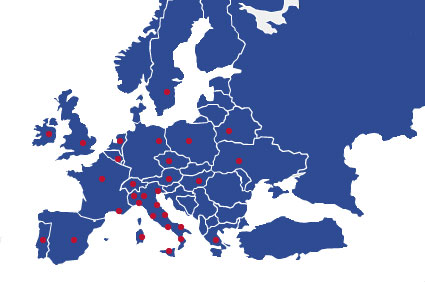 Le nostre basi in Europa ed in Italia